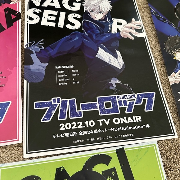 Anime Poster Set with Soccer Theme - Picture 5 of 11